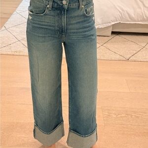 Paige Shasa cuffed wide leg Jean